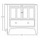 American imaginations AI-174 Modern Plywood-Veneer Vanity Base Only In White
