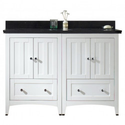 American Imaginations AI-1778 Rectangle Plywood-Veneer Vanity Set In White