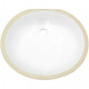 American imaginations AI-1809 CSA Certified Oval Undermount Sink In White Color