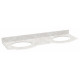 American Imaginations AI-1833 61.8-in. W x 23.8-in. D Marble Top In Beige Color, Rectangle Shape