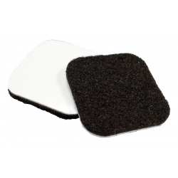 Expended Technologies 1 Heavy Duty Square Felt Pads, Color-Brown