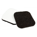 Expanded Technologies 141/142 Heavy Duty Square Felt Pads, Color-Brown