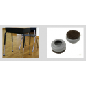 Expanded Technologies 137 Slip-Over Floor Savers For Glides 1" & Under, Size- 1-1/4"