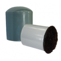 Expanded Technologies 018037 01803 1-1/8" Black Sleeve Tips For Walkers, Tables & Chairs