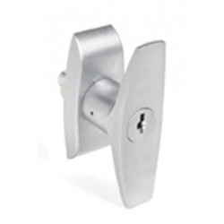CCL 1001512 1001 T Series Handle Lock, Rotation-90, Spindle Length-25/32, Finish-Dull Chrome(26D)