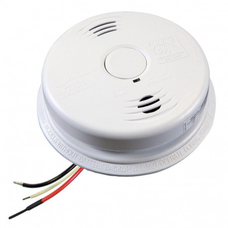 Kidde i12010 Worry-Free AC Hardwired Combination Smoke & Carbon Monoxide Alarm Sealed Lithium Battery Backup