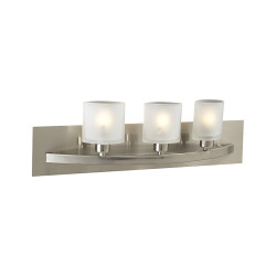 PLC Lighting 64 50W Satin Nickel Dimmable Wall Light Forest Glass Vanity Wyndham Collection