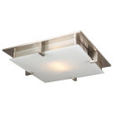 PLC Lighting 908 1-Light 150W Dimmable Ceiling Light Acid Frost Glass Polipo Collection