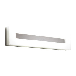 PLC Lighting 1016 PC 2-Light 24W Polished Chrome Non Dimmable Wall Light Frost Lens Estilo Collection