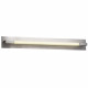 PLC Lighting 1046SNLED 1-Light 38W Satin Nickel Dimmable LED Wall Light Clear Lens Polis Collection