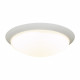 PLC Lighting 1110WH 1-Light 28W White Dimmable Ceiling Light Opal Acrylic Lens Max Collection