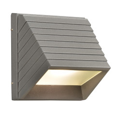 PLC Lighting 1311 1-Light 10W Non Dimmable LED Exterior Light Frost Glass Le Doux Collection