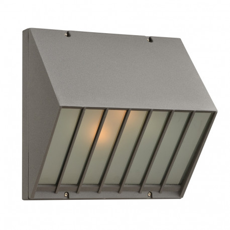 PLC Lighting 1313 2-Light 60W Dimmable Exterior Light Frost Glass Castana Collection