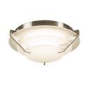  1542 SN 1-Light Satin Nickel Dimmable LED Ceiling Light Acid Frost Glass Palladium Collection