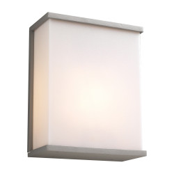 PLC Lighting 1723 1-Light 60W Dimmable Exterior Light Opal Acrylic Lens Pinero Collection