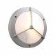 PLC Lighting 1859SL 1-Light 60W Silver Dimmable Exterior Outdoor Light Opal Acrylic Lens Cassandra-I Collection