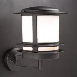 PLC Lighting 1894 1-Light 60W Dimmable Outdoor Light Opal Acrylic Lens Tusk Collection