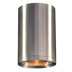 PLC Lighting 2098BA 1-Light 15W Brushed Aluminum Dimmable Exterior LED Light Clear Glass Diffuser Marco Collection