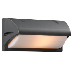 PLC Lighting 2110 1-Light 40W Dimmable Exterior Light Opal Acrylic Lens Amberes Collection