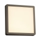 PLC Lighting 2258 1-Light 18W Non Dimmable Square LED Exterior Light Opal Acrylic Lens Oliver Collection