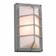 PLC Lighting 2400 1-Light 60W Dimmable Exterior Light Opal Acrylic Lens Expo Collection