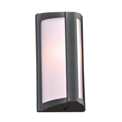 PLC Lighting 2702 1-Light 40W Dimmable Exterior Light Opal Acrylic Lens Lukas Collection