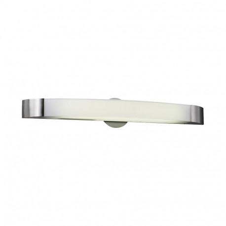 PLC Lighting 3376 1-Light Satin Nickel Wall Light, Frost Glass Delaney Collection, Width-29"