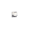  3484 PC 40W Polished Chrome Dimmable Wall Light, Clear W/ Inside Frost Glass Glacier Collection