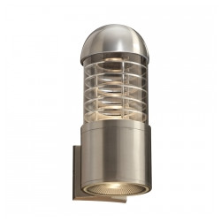 PLC Lighting 4070BA 2-Light 11W Brushed Aluminum Non Dimmable LED Exterior Light, Clear Lens Celine Collection