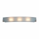 PLC Lighting 4444PC 3-Light 100W Polished Chrome Dimmable Wall Light, Acid Frost Glass Cirrus Collection
