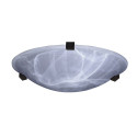 7012RU 1-Light Dimmable Ceiling Light, Marbleized Glass Nuova Collection