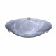 PLC Lighting 7012 1-Light Dimmable Ceiling Light, Marbleized Glass Nuova Collection