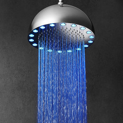 Rain Therapy RD-PD0 12" Ceiling Mount Shower Head With 7 Color LED Light