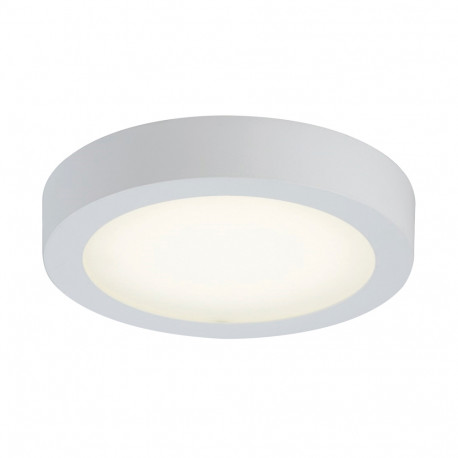 PLC Lighting 7420WH 1-Light 13.5W White Dimmable LED Ceiling Light, Matte Opal Acrylic Glass Float Collection