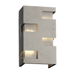PLC Lighting 7512AL 1- light 16W LED Wall Sconce From The Bayport Collection, Finish-Aluminum