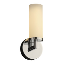 PLC Lighting 7596PC 1 Single LED Light Wall Sconce From The Surrey Collection, Finish-Polished Chrome