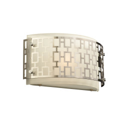 PLC Lighting 12153 PC 1-Light Wall Sconce Ethen Collection,Finish-Polished Chrome