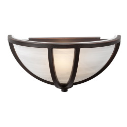 PLC Lighting 14860 ORB 1-Light Wall Sconce Highland Collection, Finish-Oil Rubbed Bronze