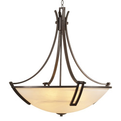PLC Lighting 1486 60W Chandelier Light, Highland Collection, Finish-Oil Rubbed Bronze