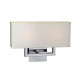 PLC Lighting 1819 60W Dimmable Wall Sconce, Dream Collection, Finish-Polished Chrome