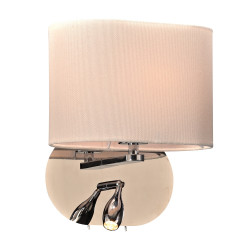 PLC Lighting 24216PC 1-Light Mademoiselle Collection Wall Sconce, Finish-Polished Chrome