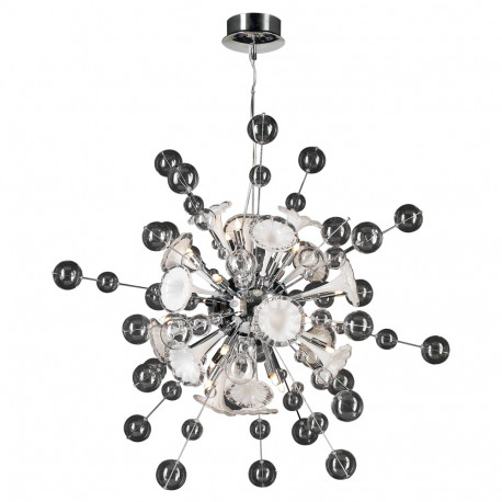 PLC Lighting 81385 PC 16-Light Chandelier Circus Collection, Finish-Polished Chrome