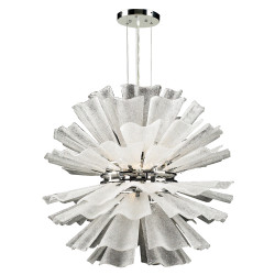 PLC Lighting 82333 PC 8-Light Enigma Collection Chandeliers Light, 40W, Finish-Polished Chrome