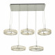PLC Lighting 90070PC LED-Light Ceiling Five Ring Pendant From The Equis Collection, Finish-Polished Chrome