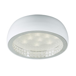 PLC Lighting 91108WH Briolette 1-Single LED Ceiling Light, Finish-White