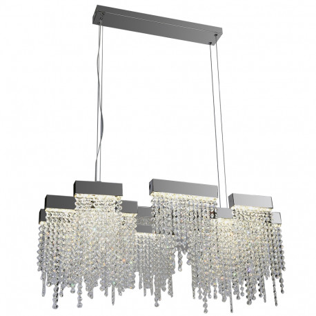 PLC Lighting 91136PC LED-Hanging Pendant Ceiling Light Camelot Collection, Finish-Polished Chrome