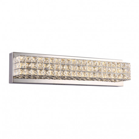 PLC Lighting 9271 1-Light LED Vanity Wall Light, Diamond Collection, Finish-Polished Chrome