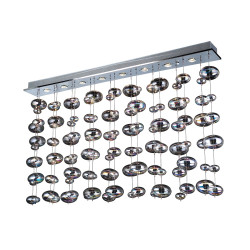 PLC Lighting 9695 Bubble Collection Linear Light Ceiling Light, Finish-Polished Chrome