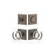 Viaggio QHRK Entry Set: Quadrato Hammered Rosette, Motivo Collection, Knob
