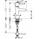 Hansgrohe 14127001 Talis C Single-Hole Faucet, Open Spout